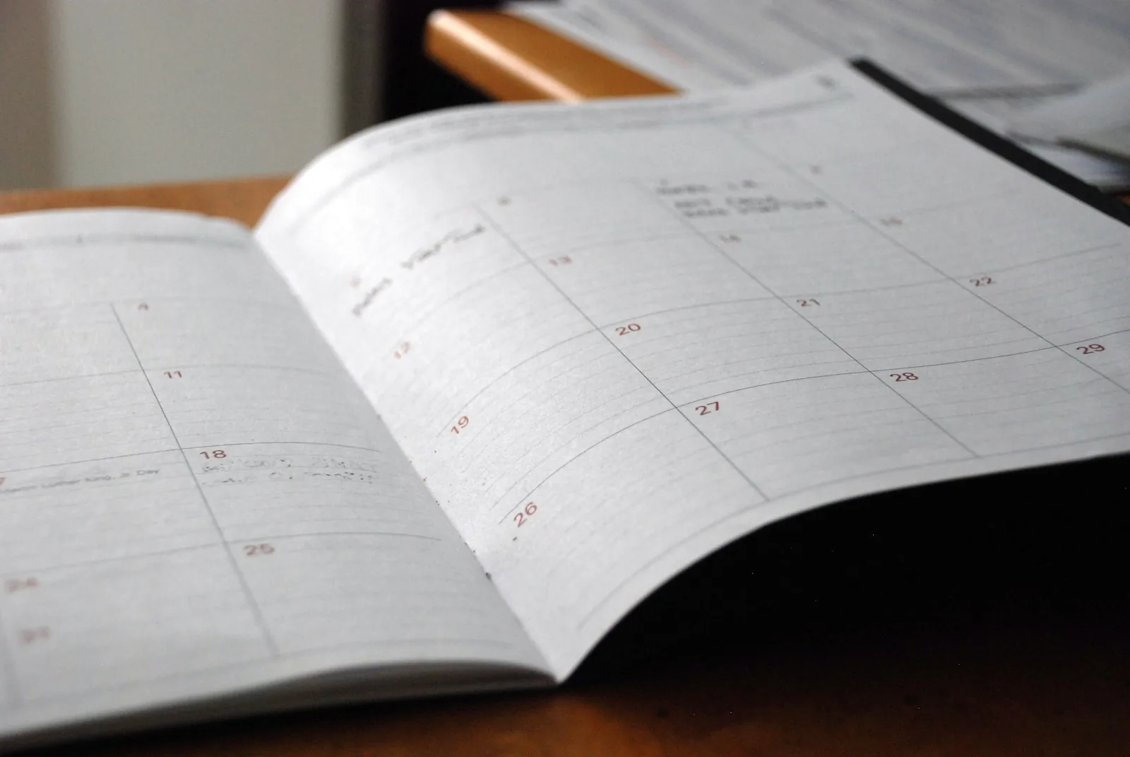 calendar weekly budget planning