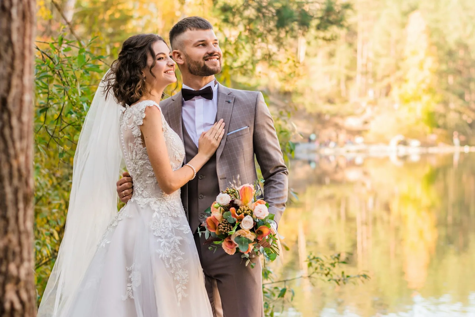couple wedding planning celebration