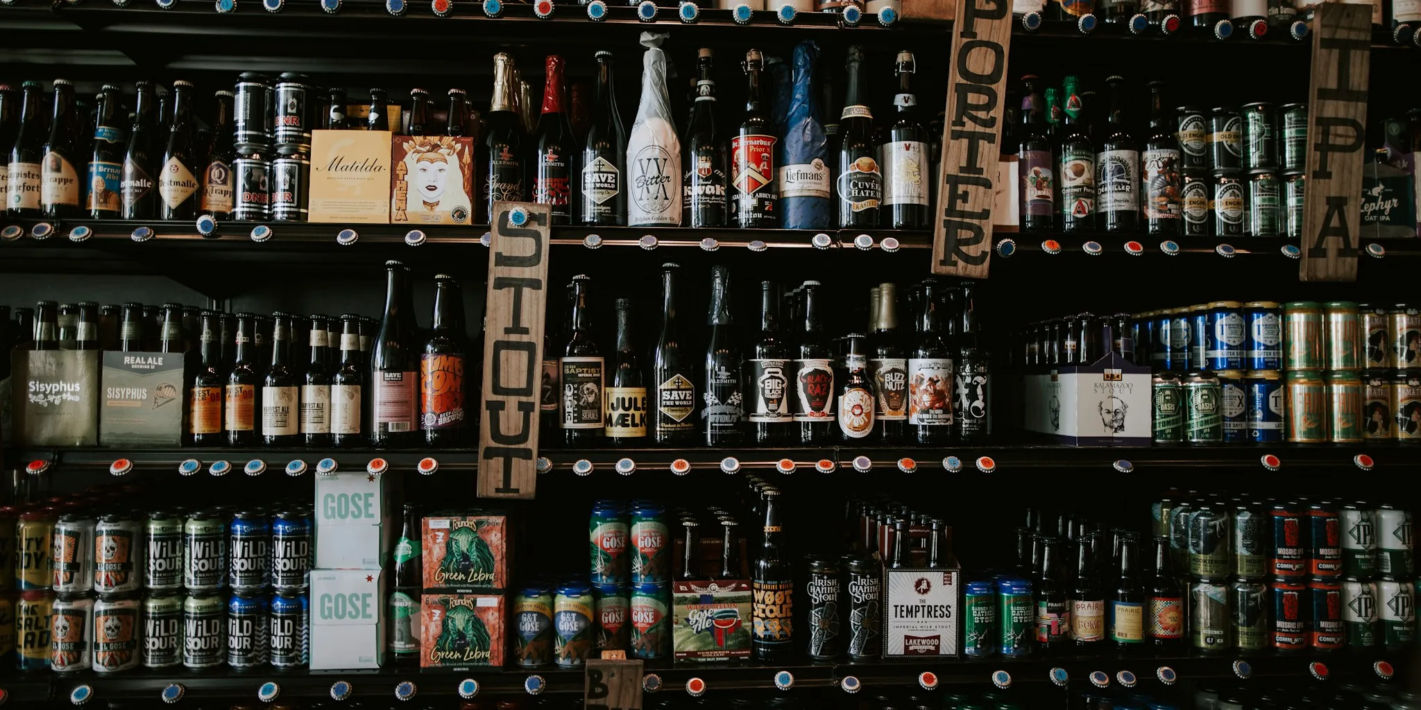 craft non-alcoholic beer shelf retail