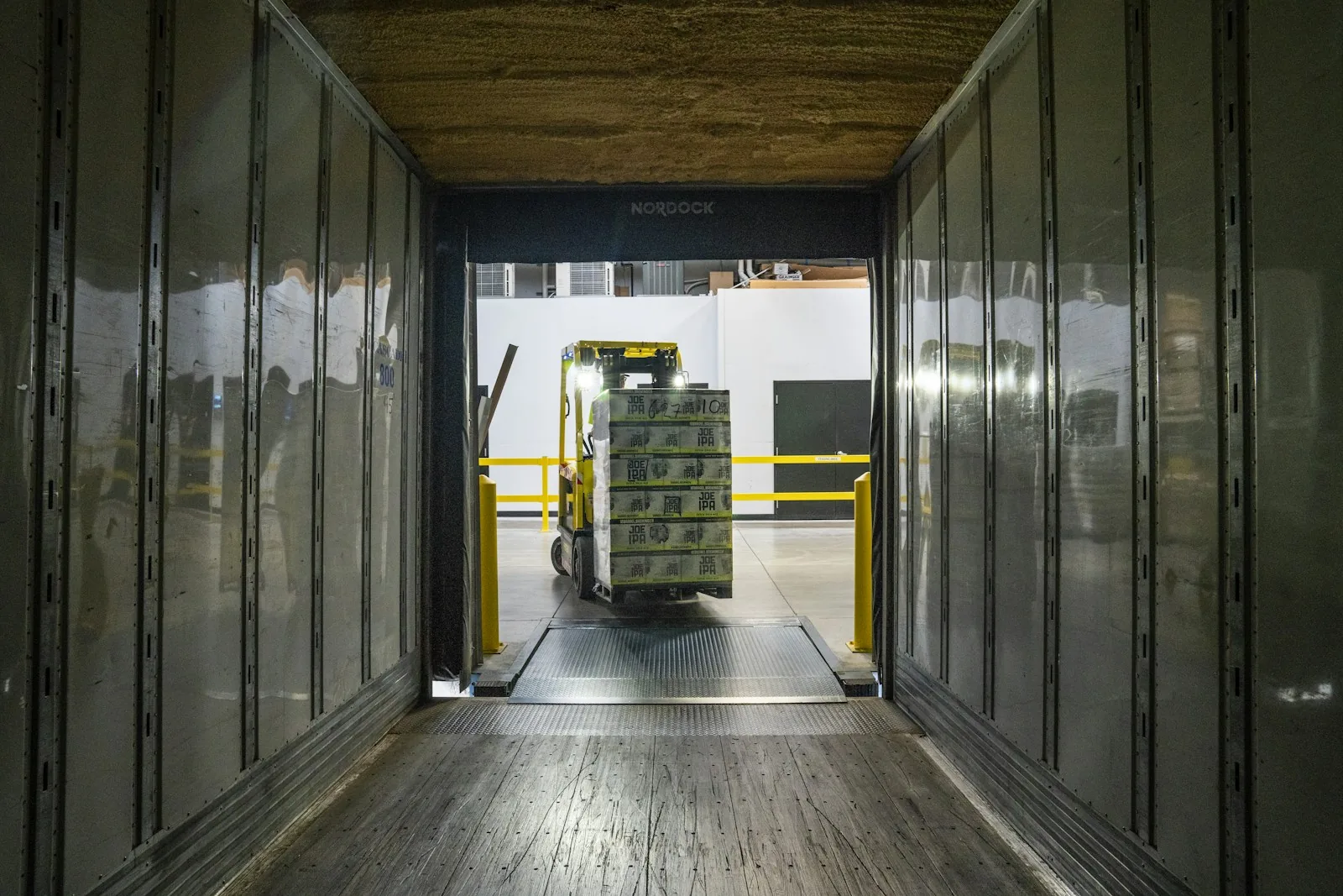 delivery truck loading dock logistics