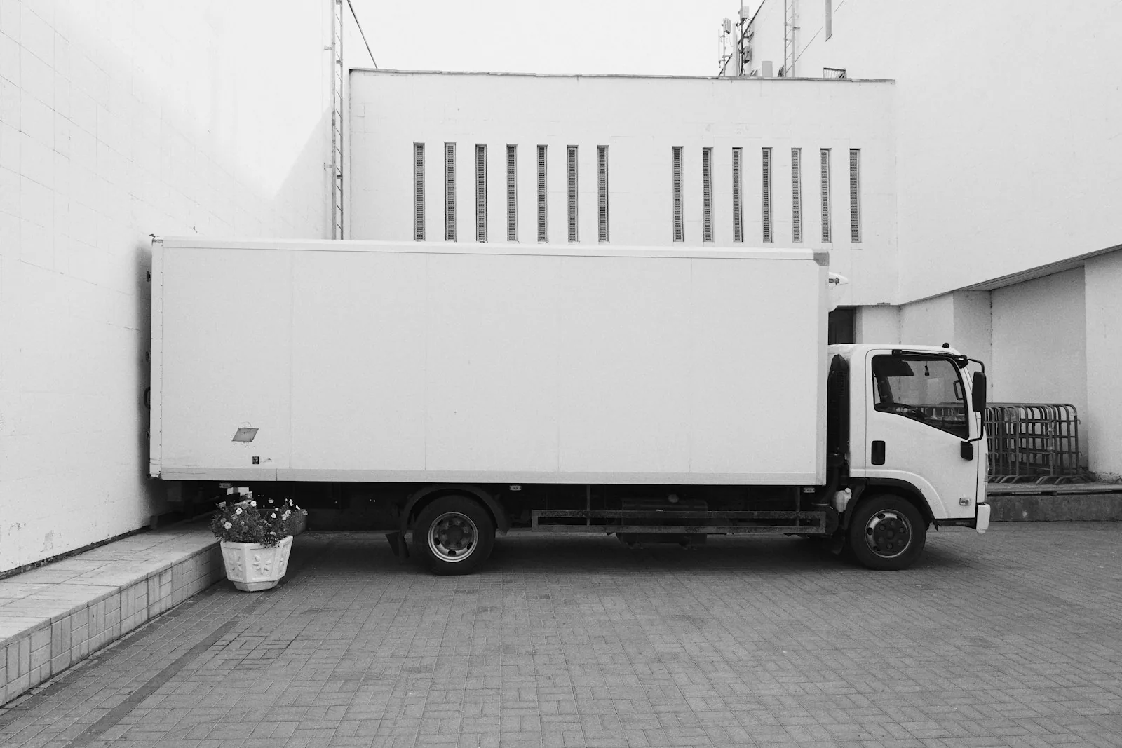 delivery truck loading dock