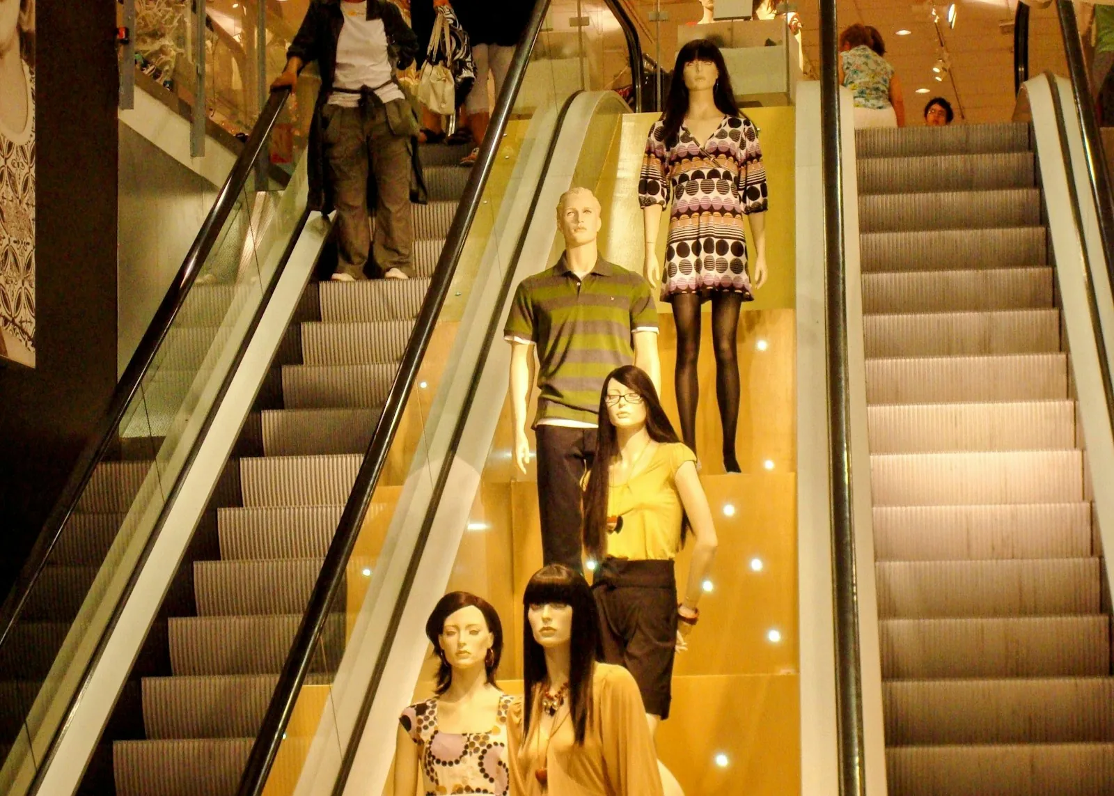 department store shopping bags customers