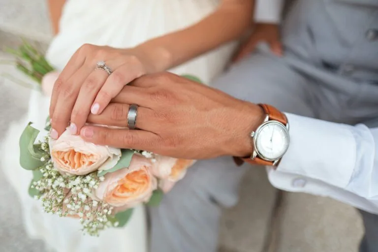 engaged couple wedding planning
