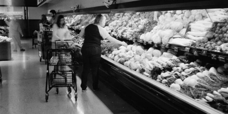 grocery shopping produce aisle