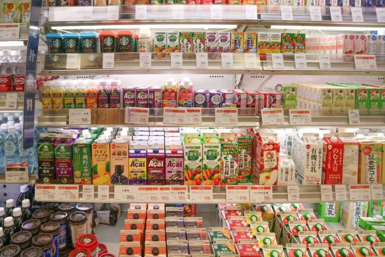 grocery store shelf products
