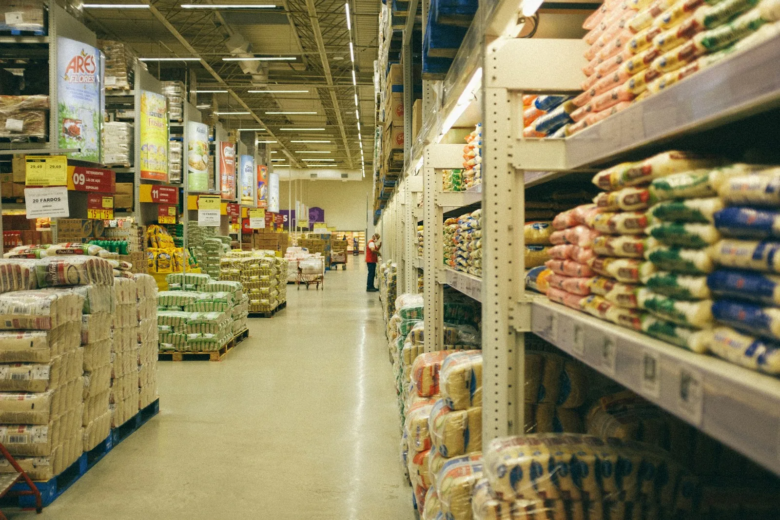 grocery store shopping aisle