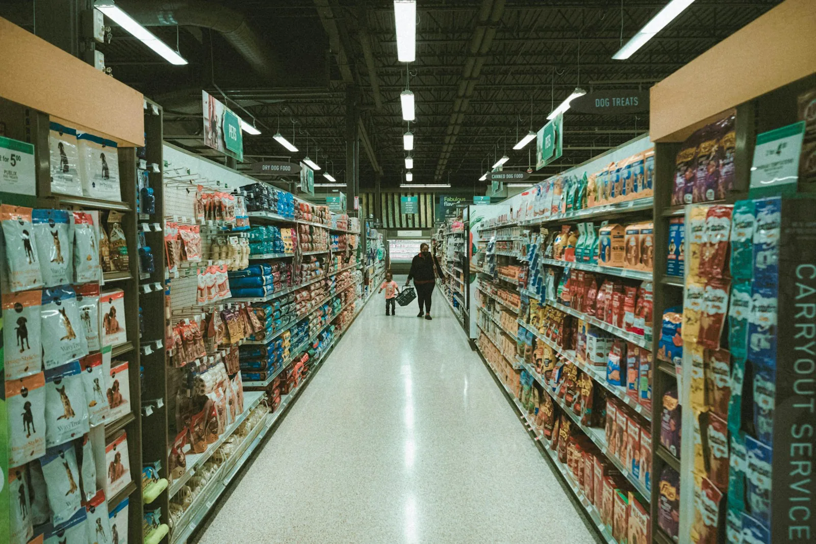 grocery store shopping checkout line