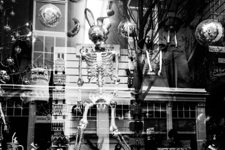 Halloween costume shopping store display
