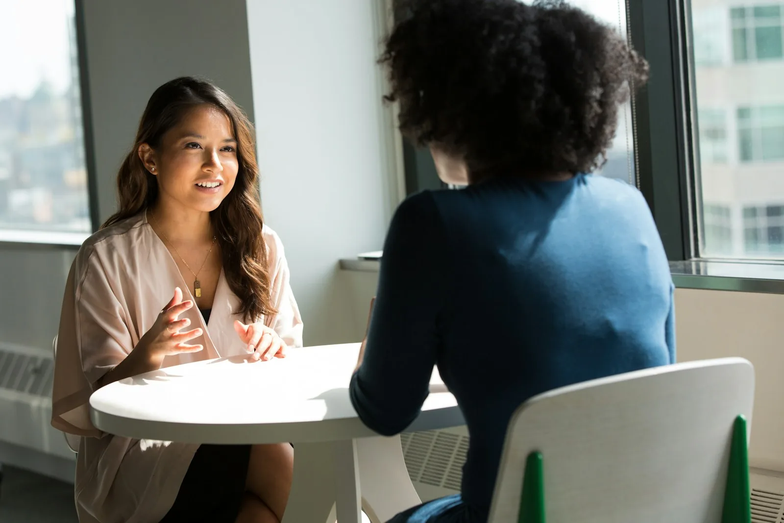 hiring manager interviewing candidate