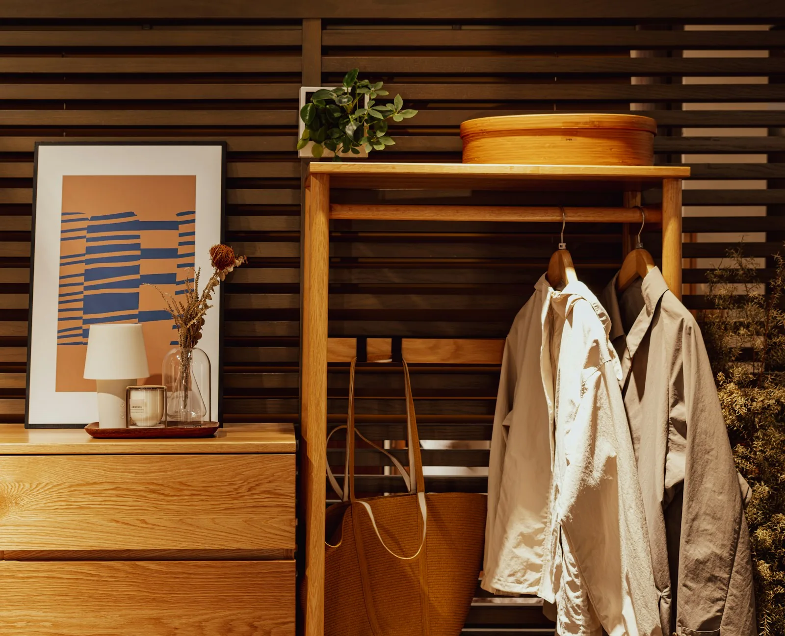 home fragrance candles shelf