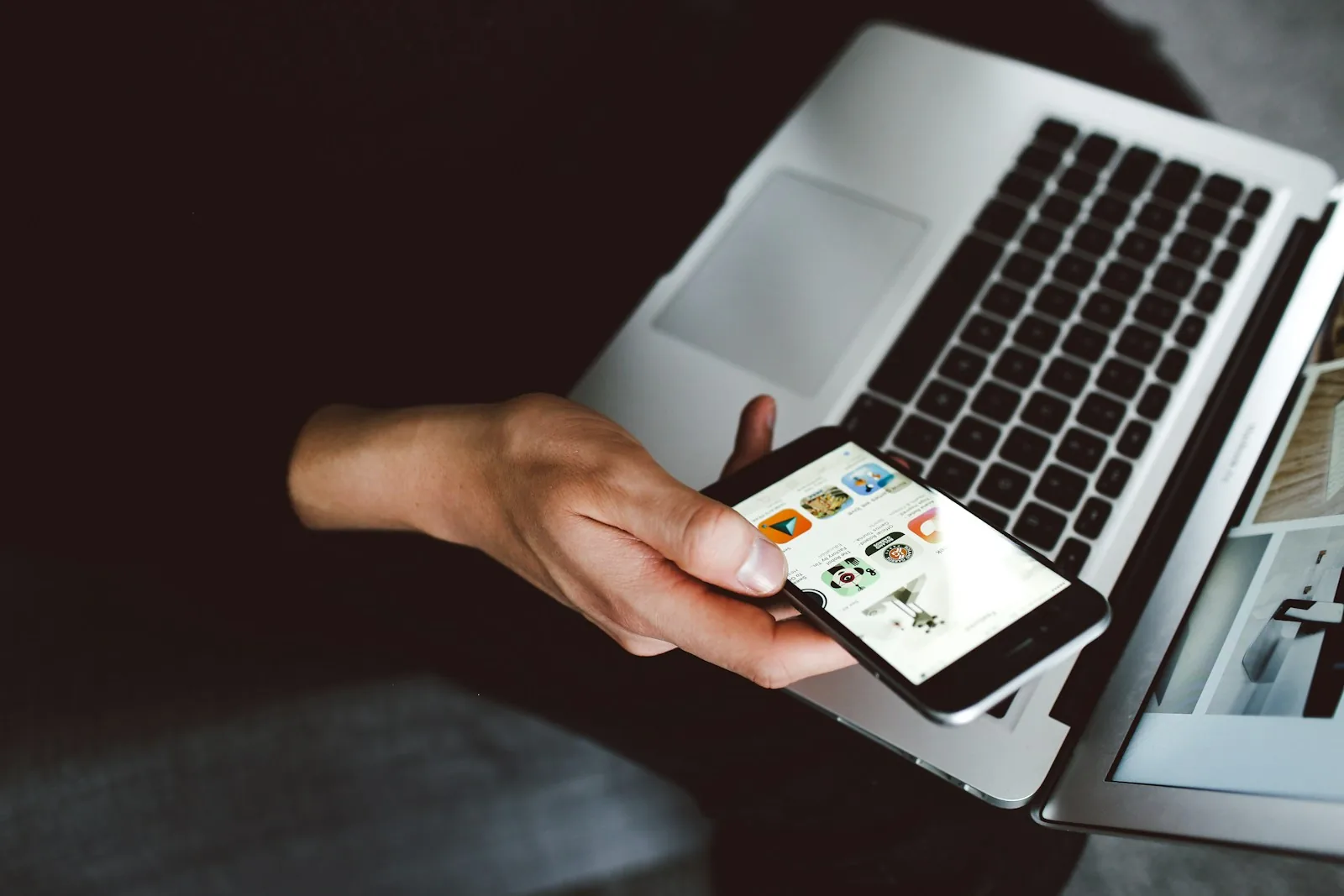 person managing digital purchases approval
