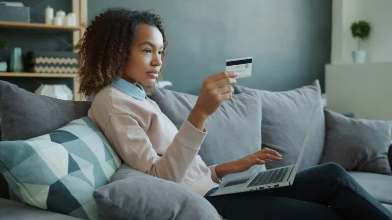 person shopping online computer