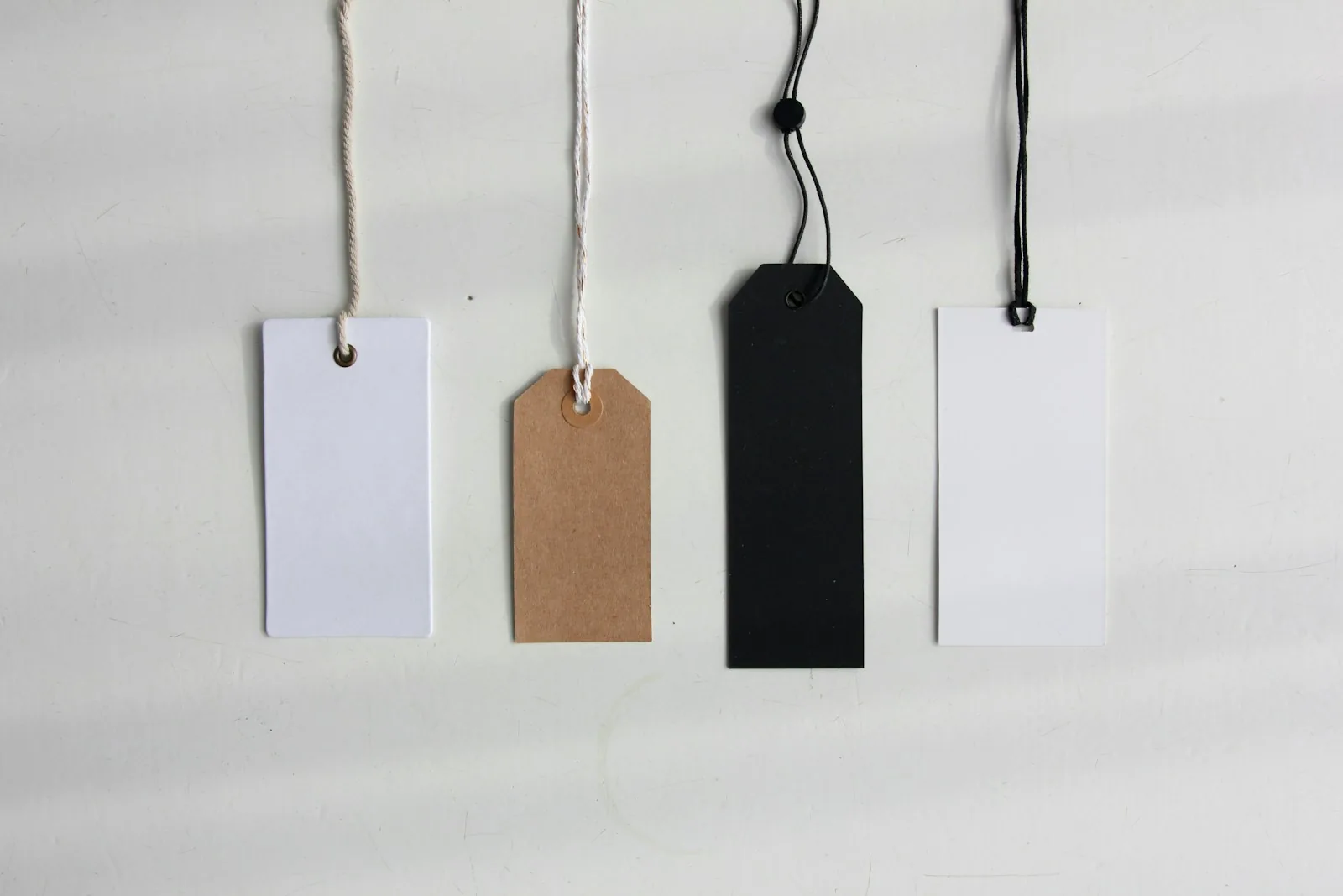 retail price tags merchandise