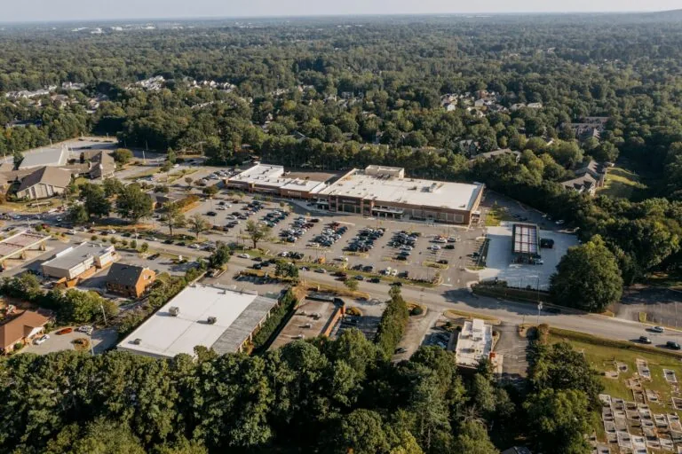 retail store parking lot community