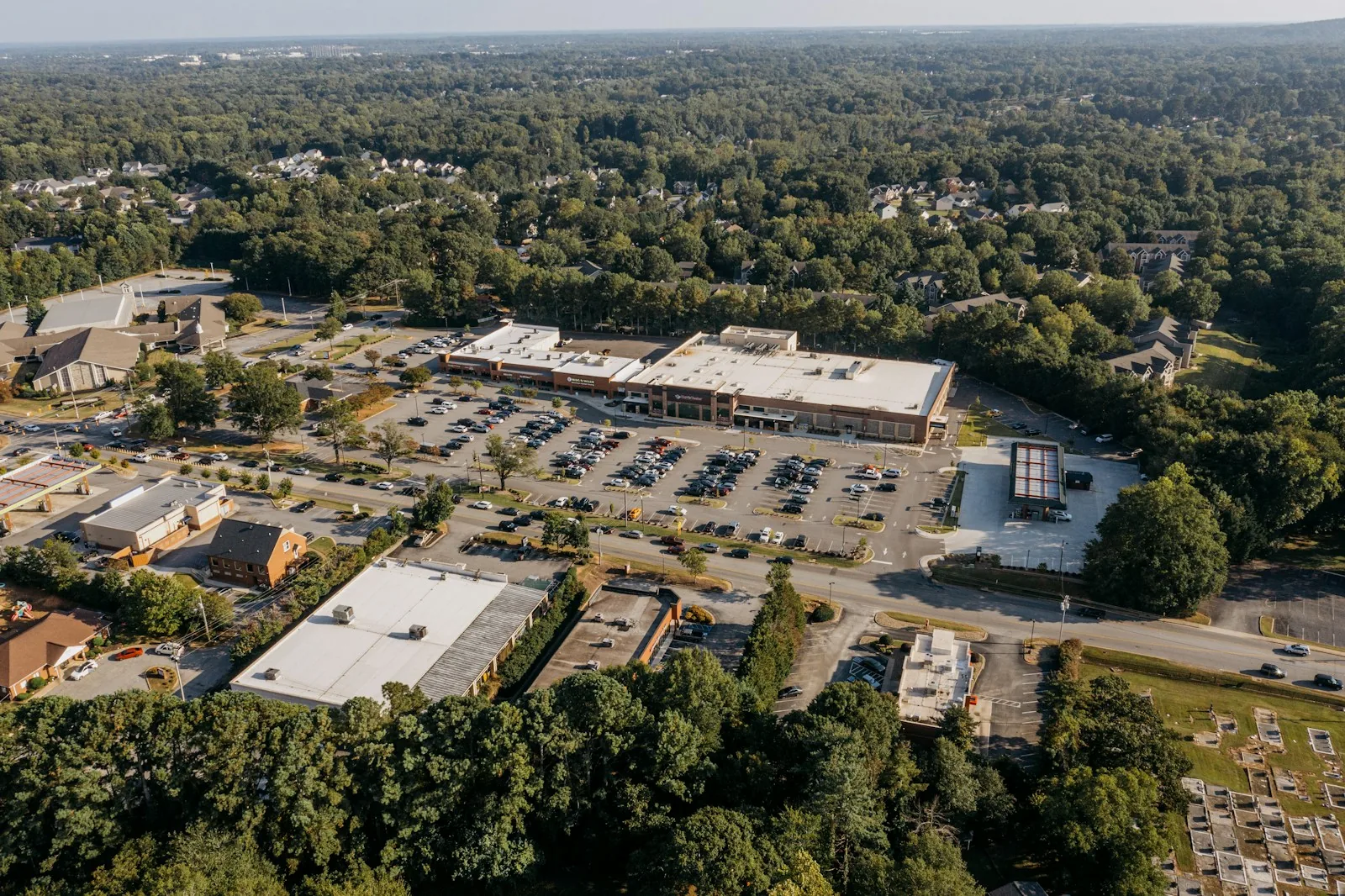 retail store parking lot community