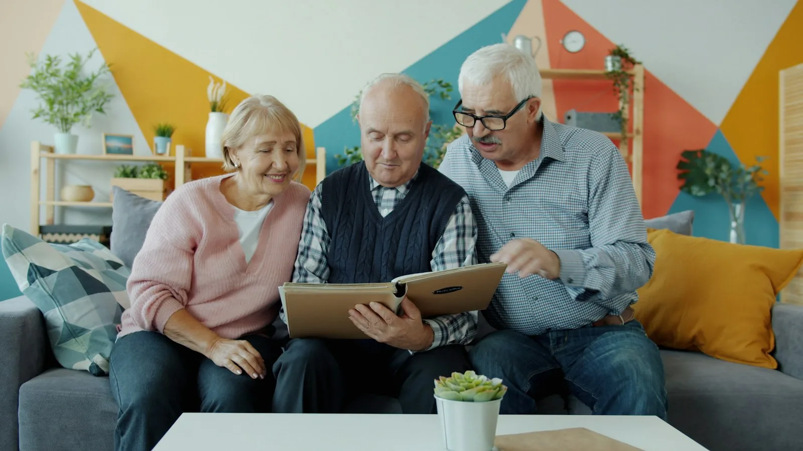 senior couple meeting with healthcare advisor