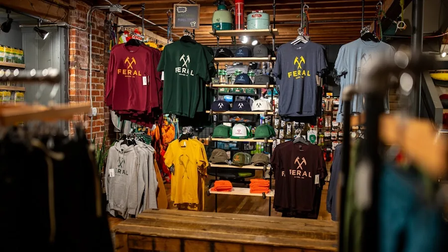 sporting goods store interior