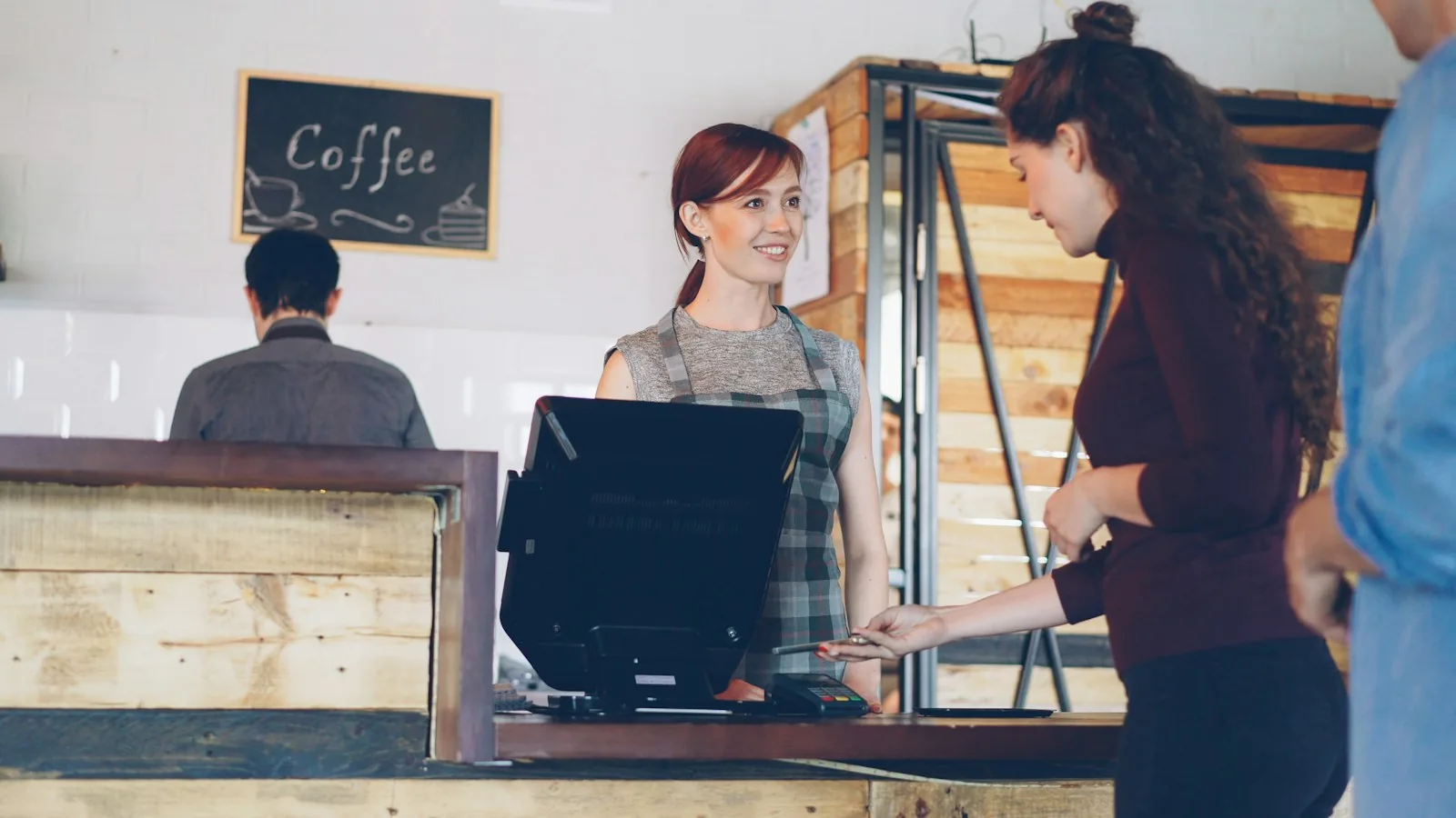 store retail counter transaction