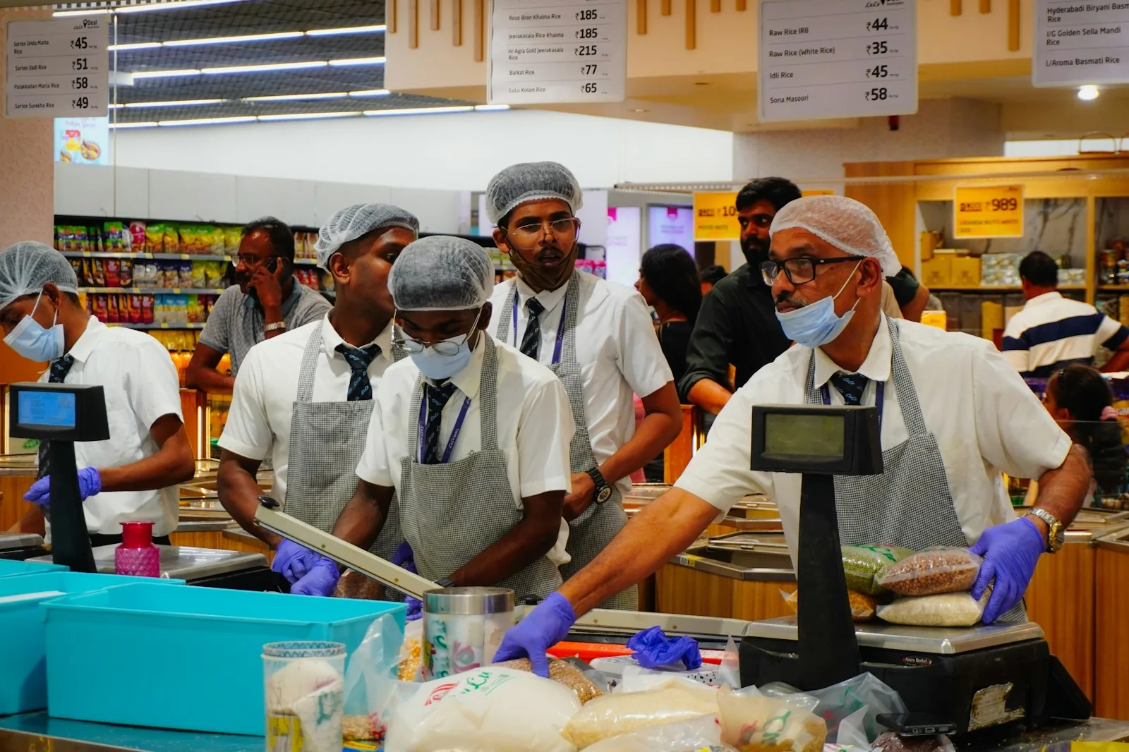 supermarket checkout counter