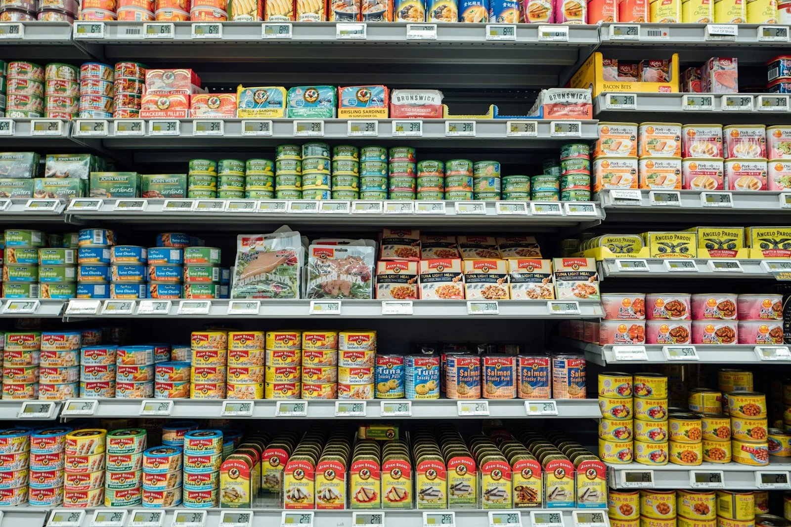 supermarket shelf stocking
