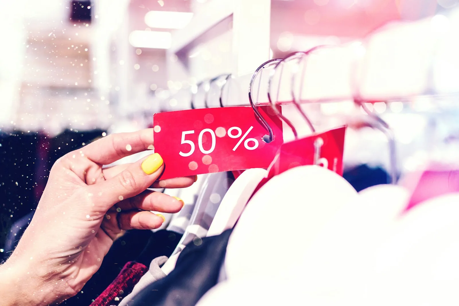 woman shopping at discount store